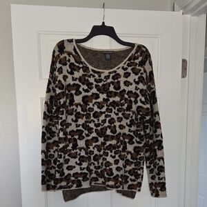 Leopard Print Women's Sweater